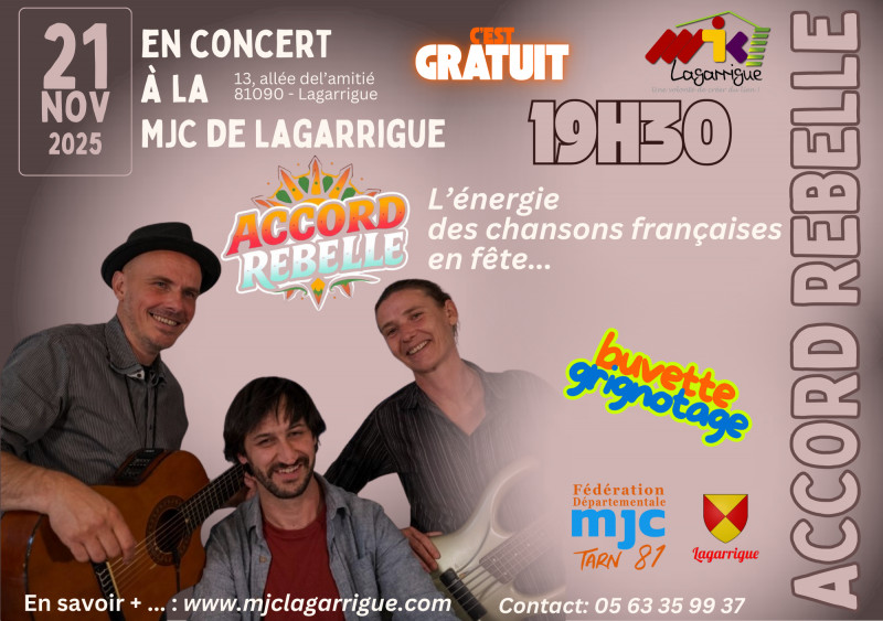 Bannière Concert Accord Rebelle